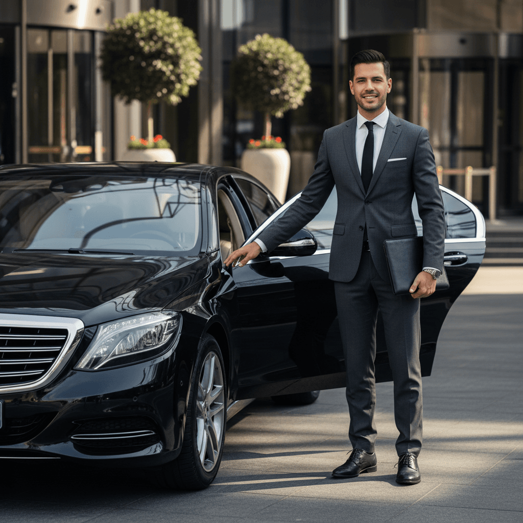 Professional driver providing exceptional customer service